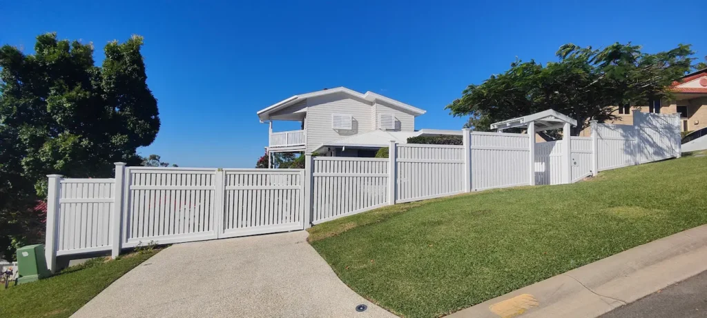 how to build a fence on a slope